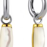 Ti Sento - Orecchini da donna in argento 925 con madreperla bianca,-0