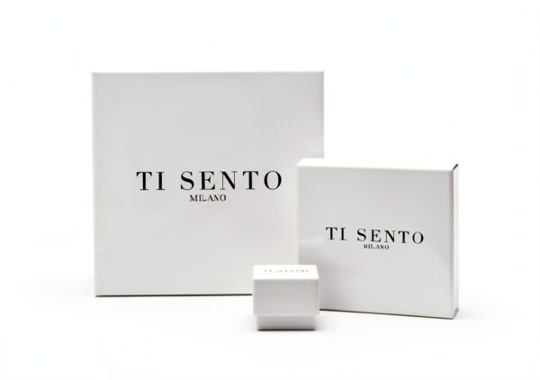 Ti Sento Milano-Orecchini in argento Sterling placcato al rodio, con Zirconia cubica, 7557ZI-1