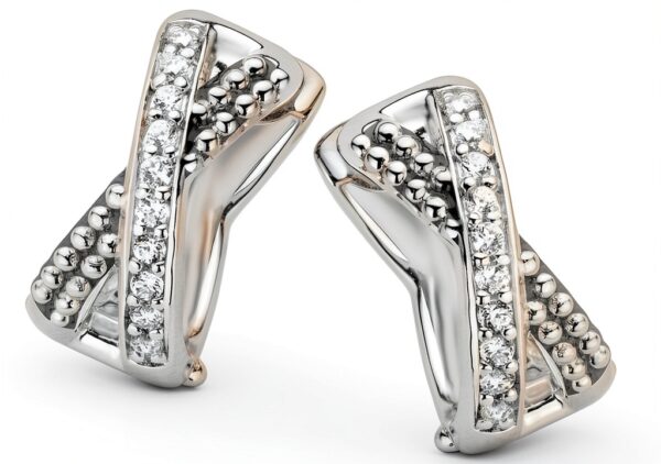 Ti Sento Milano Donna 925 argento Rotonda bianco Zirconia cubica FASHIONEARRING-1